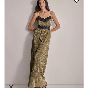 DKNY gold and black dress